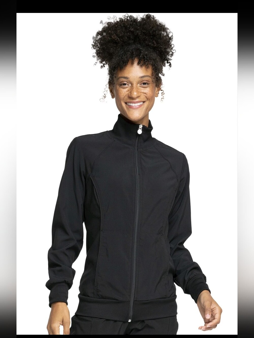 Cherokee Infinity Scrub Jacket for Women Zip Front Contemporary Fit